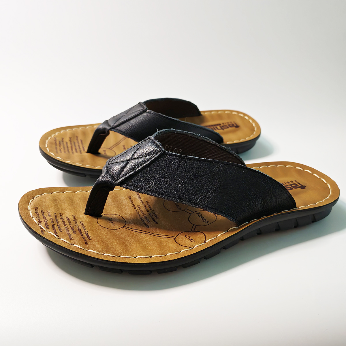 Flip Flop Leather Men - Zapatos de verano para hombre, zapatillas