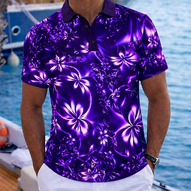 Polo de hombre estilo resort d - Resort Shirt Floral reseña y precio