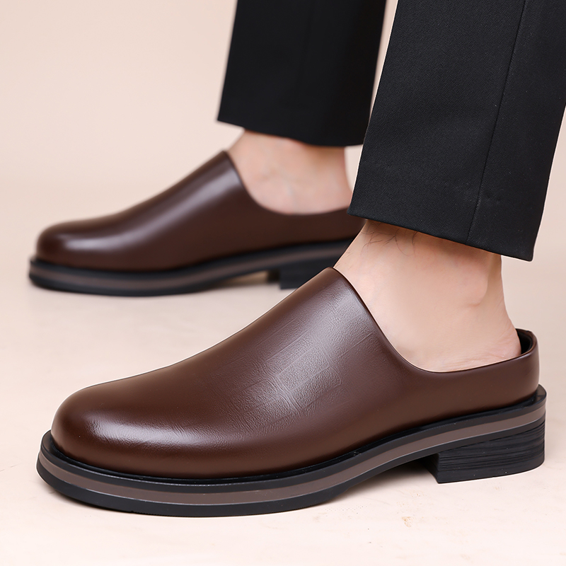 Zapatillas sin cordones para h - Flip Flop Leather Men reseña y precio
